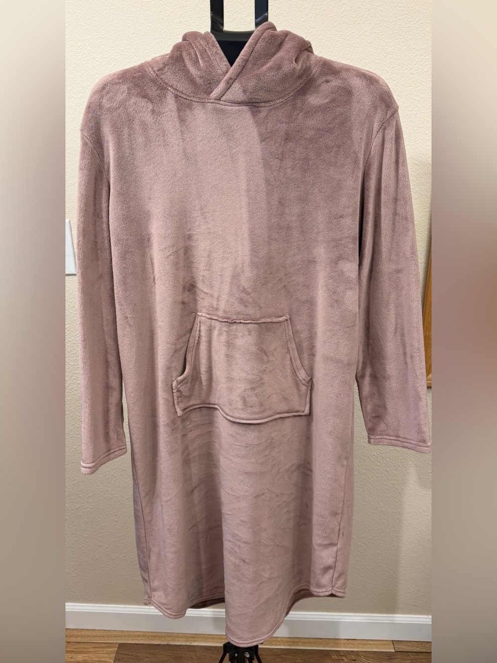 32 Degrees Heat Cozy Plush Hooded Sleep Lounger L/XL | Cozycore Cabincore Pajama